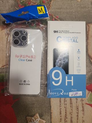 Carcasa iPhone 13 Pro y cristal templado