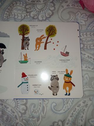 Imaginario de contrarios bilingüe. Libro infantil