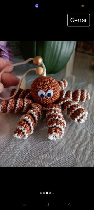 Pulpos a crochet  regalo llavero decorat