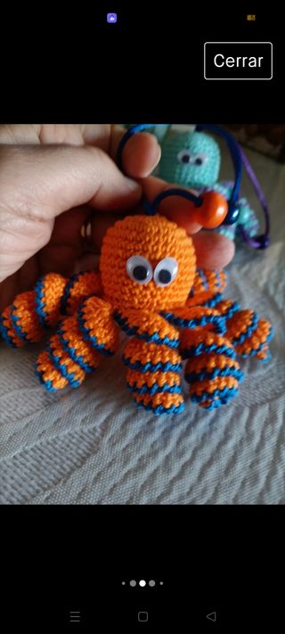 Pulpos a crochet  regalo llavero decorat