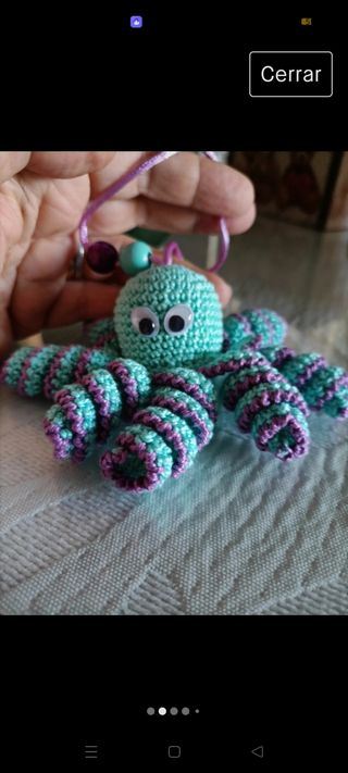 Pulpos a crochet  regalo llavero decorat