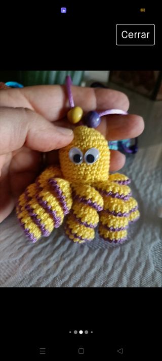 Pulpos a crochet  regalo llavero decorat