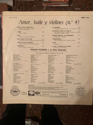 Disco vinilo franck pourcel