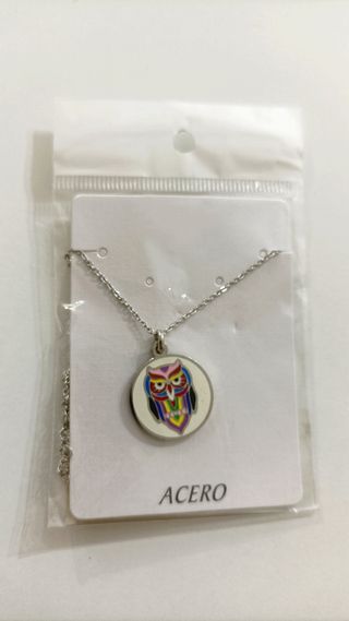 NUEVO COLLAR ACERO BÚHO