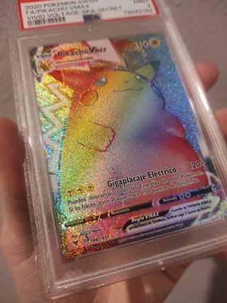 Pikachu V max Rainbow Secret PSA 9(Español)