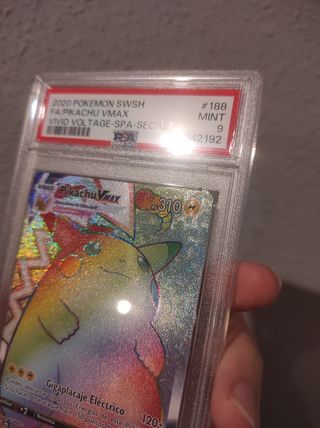 Pikachu V max Rainbow Secret PSA 9(Español)