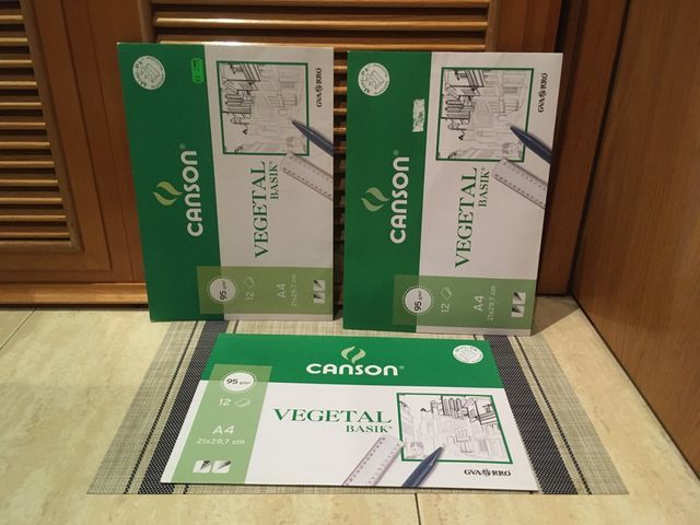 3 PAPEL VEGETAL CANSON