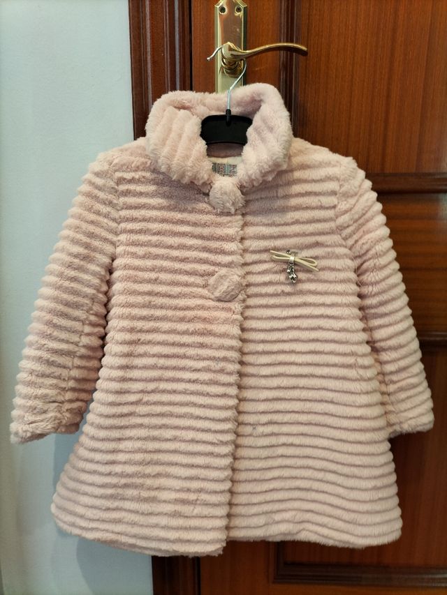 ABRIGO NIÑA ROSA 5 años 110cm
