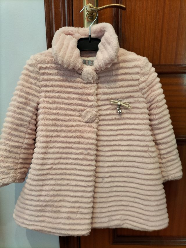 ABRIGO NIÑA ROSA 5 años 110cm
