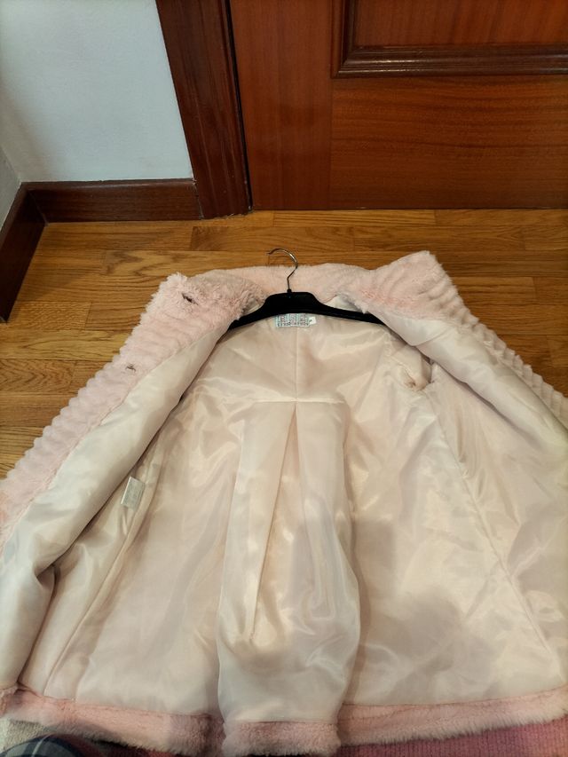 ABRIGO NIÑA ROSA 5 años 110cm