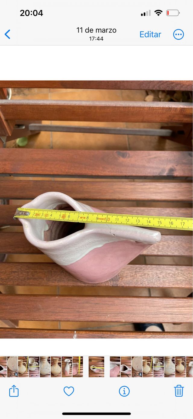 Caraffa in ceramica smaltata