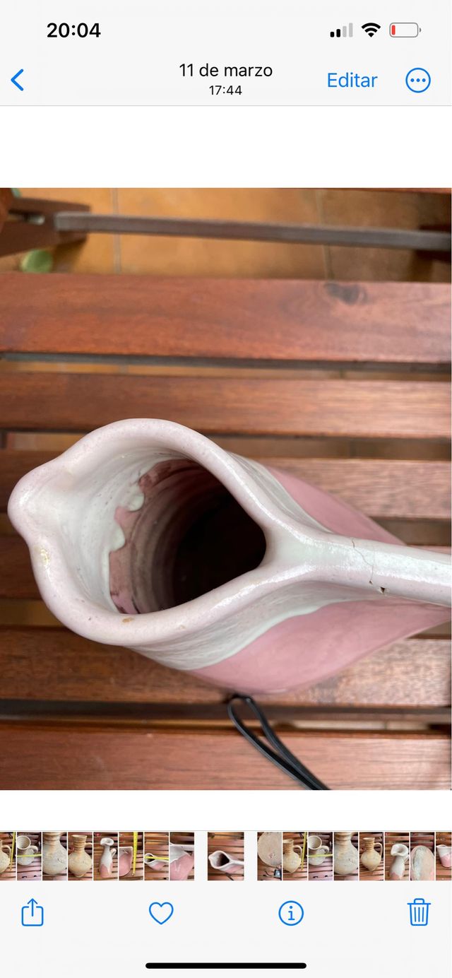 Caraffa in ceramica smaltata