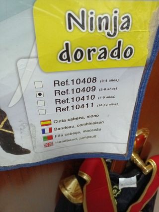 Disfraz de Ninja niño 5 - 6 años 