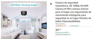 Cámara de seguridad inalámbrica