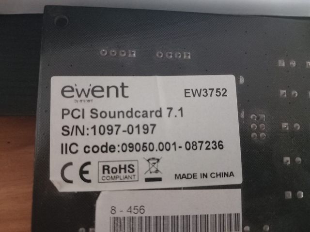 Tarjeta de sonido 7.1 con SPDIF