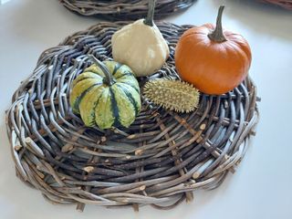 Sottopiatti, sottopentola, vassoio in rami d'ulivo