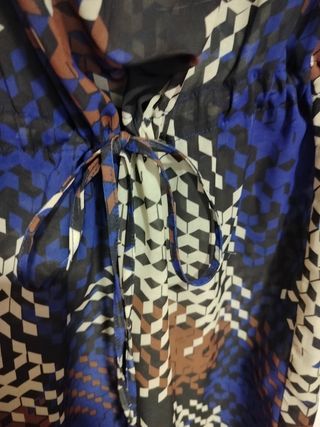 Vestido estampado de gasa