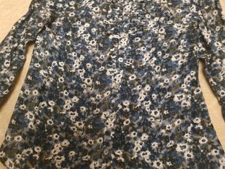 Camisa estampada en tonos azules