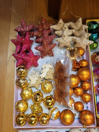Lote bolas de navidad aprox. 420 bolas