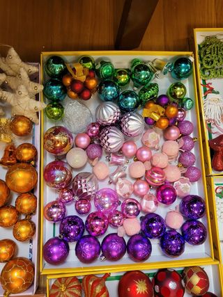 Lote bolas de navidad aprox. 420 bolas