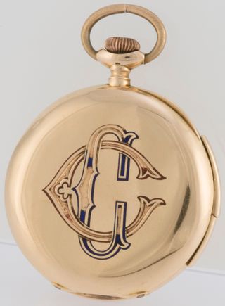 Charles Ed Lardet Pocket Watch Gold 18k Chimes
