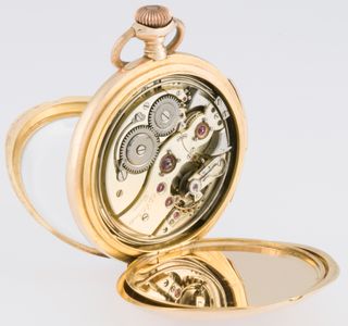 Charles Ed Lardet Pocket Watch Gold 18k Chimes