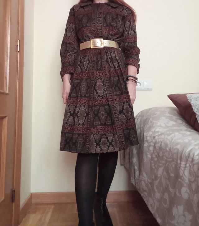 Vestido vintage estampado
