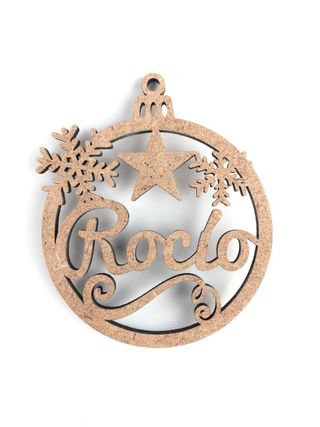 Pack 5 bolas de madera MDF