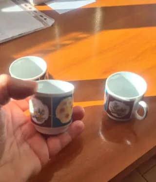 tazzine da caffè vintage retrò liberty arte povera