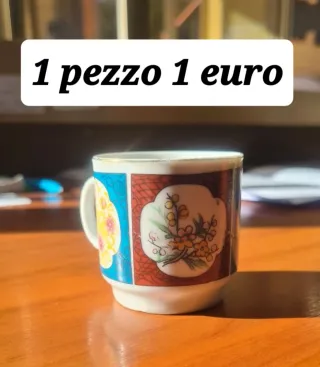 tazzine da caffè vintage retrò liberty arte povera