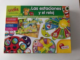 Puzzles educativos estaciones y reloj