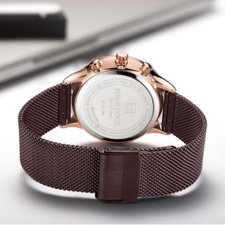 Reloj de hombre naviorce marrón nuevo con caja