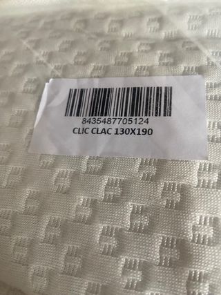 Colchón Clic clac 130x190 para Sofa Cama