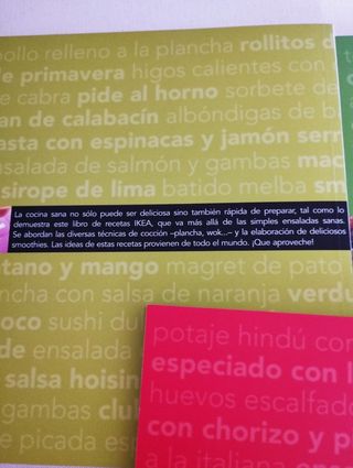Lote 3 libros cocina actual Ikea