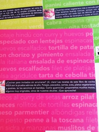 Lote 3 libros cocina actual Ikea