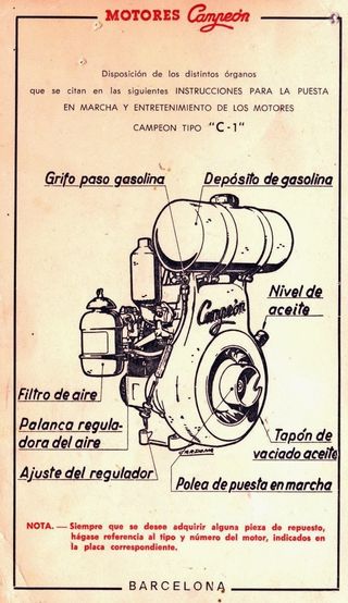 Motor campeón antiguo
