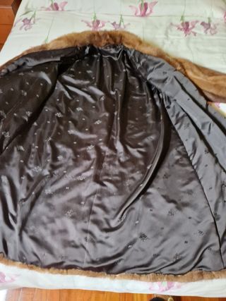 Abrigo de piel auténtica