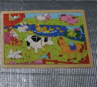 Puzzle animales en parque