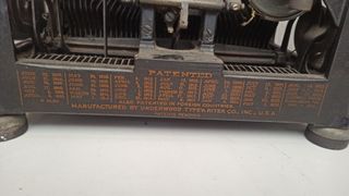 Maquina de escribir Underwood