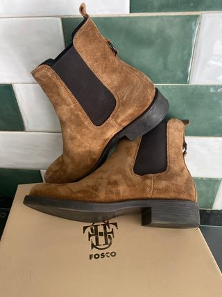 Botines marrones piel Fosco