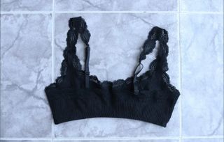 Top sujetador negro encaje NUEVO