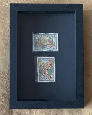 belen 2 sellos 1980 principado de andorra