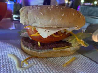 Carro perritos y hamburguesas
