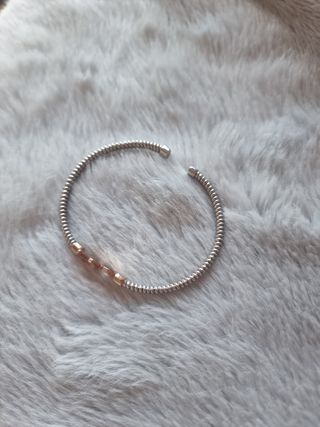 Pulsera de acero bañado