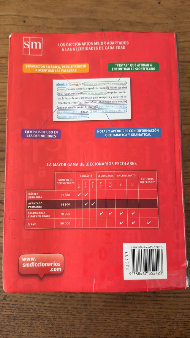 diccionario avanzado primaria