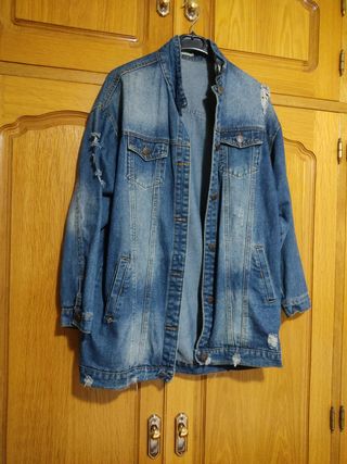 Chaqueta vaquera larga 