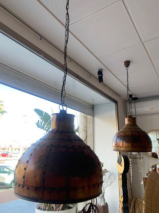 Lampara metalica cobre