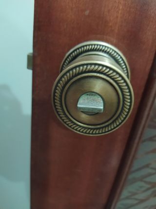 Puerta Maciza con Pescador Serigrafiado 