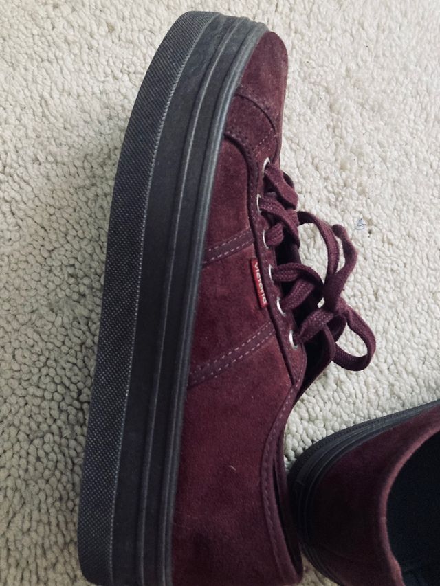 Zapatillas Victoria con plataforma de ante