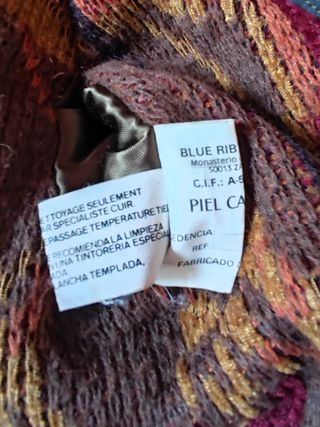 Abrigo piel vintage Blue Ribbon